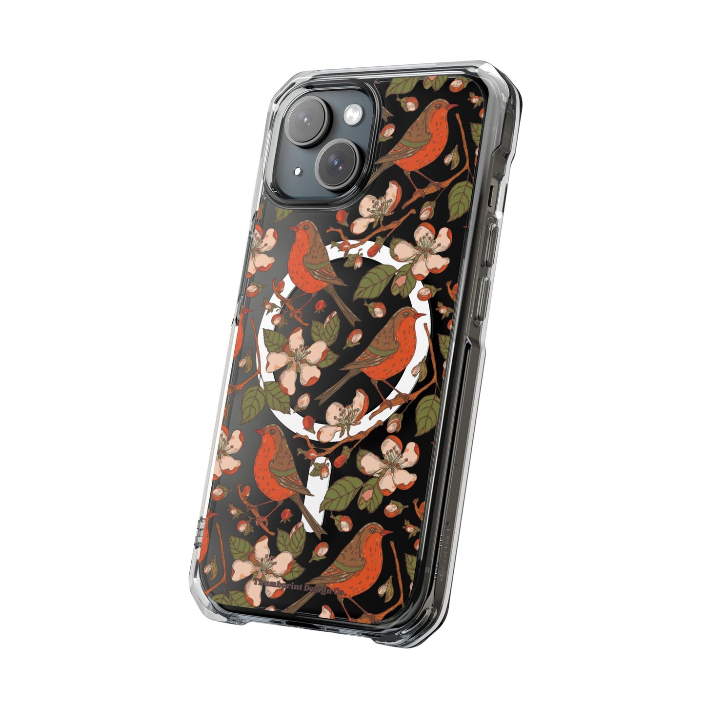 Floral Flight Magnetic Clear Impact Cases