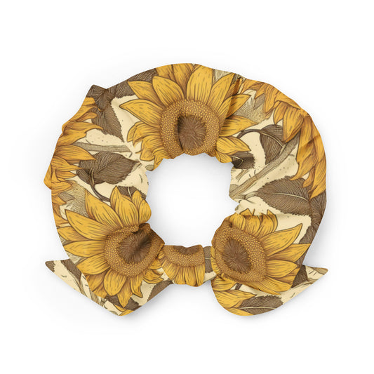 Sunflower Soirèe Recycled Scrunchie