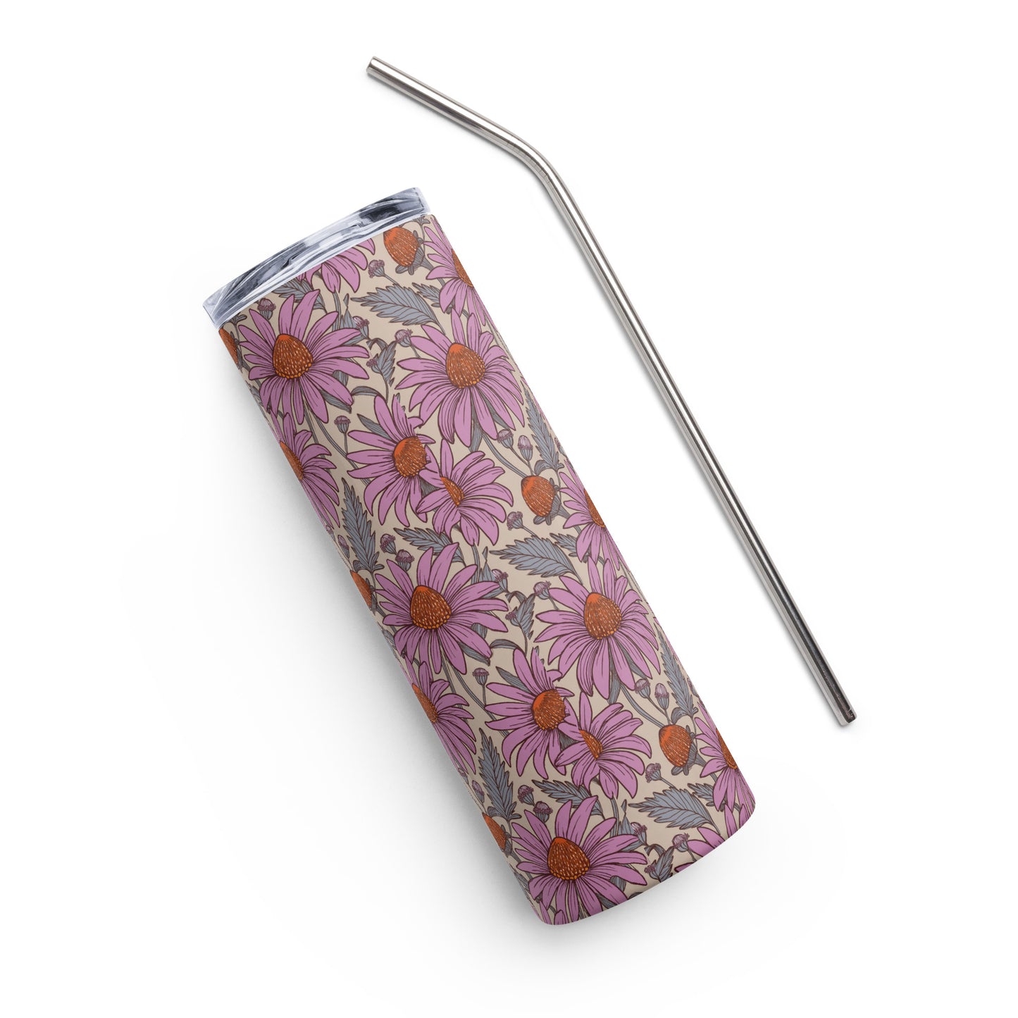 Purple Coneflower Party 20oz Stainless Steel Tumbler